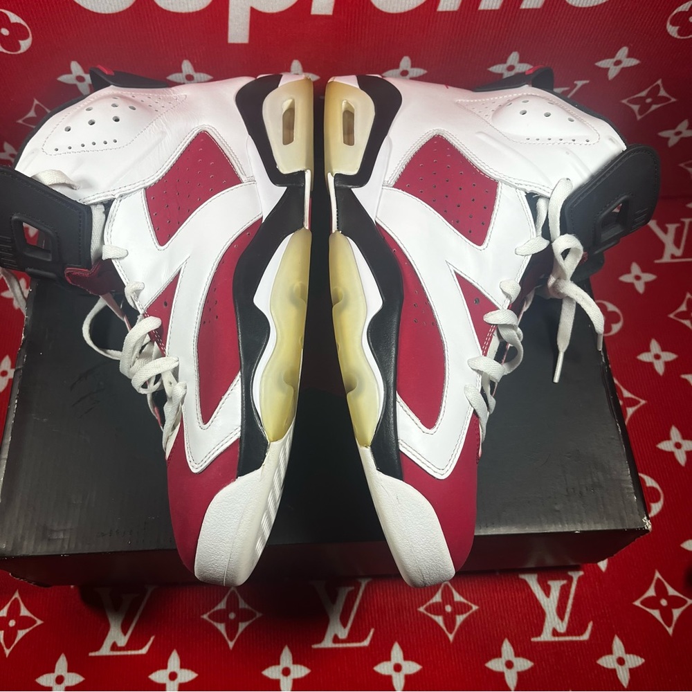 SOLD!! gently used Jordan 6 retro carmine size 14 - Picture 2 of 10